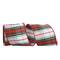 JAM Paper 4&#x22; x 10yd. Squire Wired Edge Plaid Ribbon
